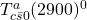 T_{c\bar{s} 0}^{a} (2900)^{0}