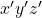 x' y' z'