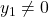 y_1 \neq 0