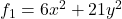 f_1=6x^2+21y^2