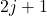 2j + 1