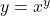y = x^y