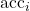 \text{acc}_i