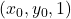 (x_0, y_0, 1)