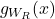 g_{W_{R}}(x)