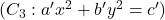 (C_3 : a'x^2+b'y^2 = c')