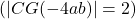 ( |CG(-4ab)| = 2 )