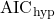 \text{AIC}_{\text{hyp}}