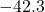-42.3