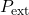 P_{\text{ext}}