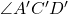 \angle A'C'D'