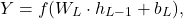 \[Y = f(W_L \cdot h_{L-1} + b_L),\]