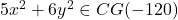 5x^2 + 6y^2 \in CG(-120)