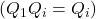 (Q_1Q_i = Q_i)