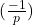 (\frac{-1}{p})