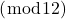 (\bmod 12)
