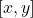 [x, y]