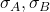 \sigma_A, \sigma_B