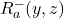 R_a^{-}(y,z)