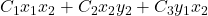C_1x_1x_2 + C_2x_2y_2 + C_3y_1x_2
