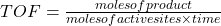 TOF = \frac{moles of product}{moles of active sites \times time}
