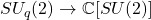 SU_q(2) \to \mathbb{C}[SU(2)]