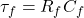 \tau_f = R_f C_f