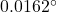 0.0162 ^\circ