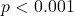 p<0.001