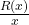\frac{R(x)}{x}