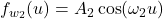 f_{w_2}(u)=A_2 \cos(\omega_2 u)