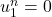 u_1^{n} = 0
