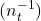 (n_t^{-1})