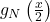 g_{N}\left(\frac{x}{2}\right)