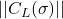 ||C_L(\sigma)||