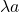 \lambda a