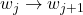 w_j \to w_{j+1}