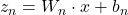 z_n = W_n \cdot x + b_n