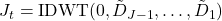 J_t = \text{IDWT}(0, \tilde{D}_{J-1}, \ldots, \tilde{D}_1)