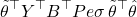\[&\quad \tilde\theta^{\top} Y^{\top}B^{\top}Pe \sigma\, \tilde\theta^{\top}\hat\theta\]