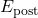 E_{\text{post}}