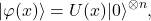 \begin{equation*}|\varphi(x)\rangle = U(x)|0\rangle^{\otimes n},\end{equation*}
