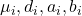 \mu_i,d_i,a_i,b_i