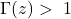 \Gamma(z) >\ 1