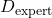 D_{\text{expert}}
