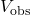 V_{\text{obs}}