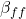 \beta_{ff}
