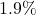 1.9\%