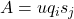 A = u q_i s_j