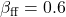 \beta_{\text{ff}} = 0.6